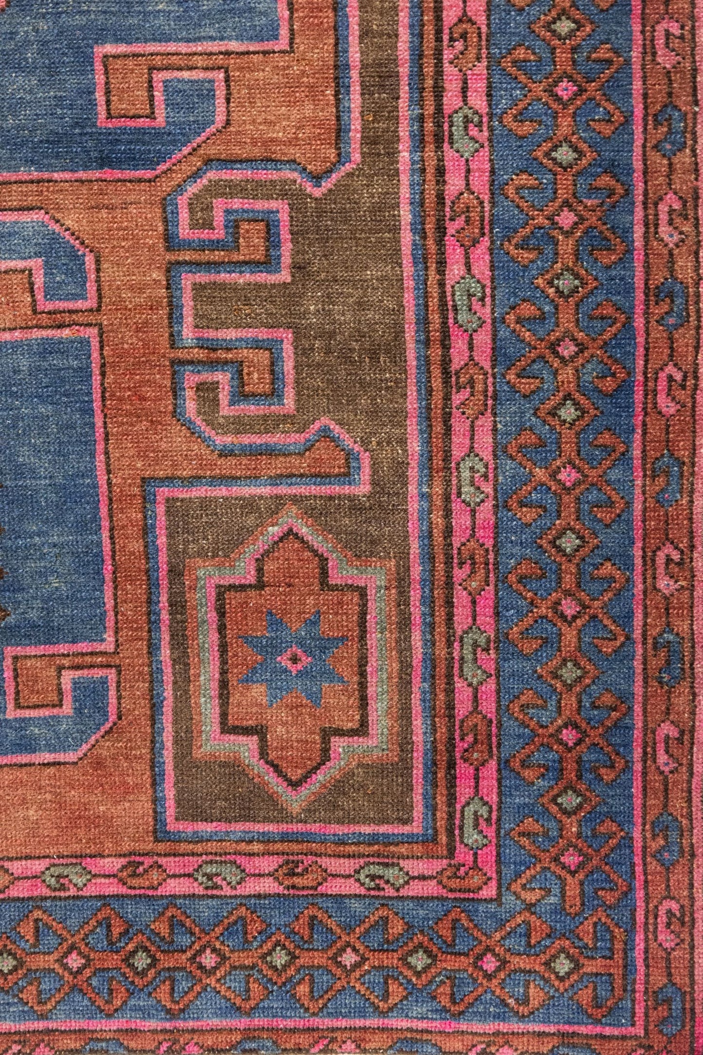Vintage Vecce Handwoven Tribal Rug, J89128