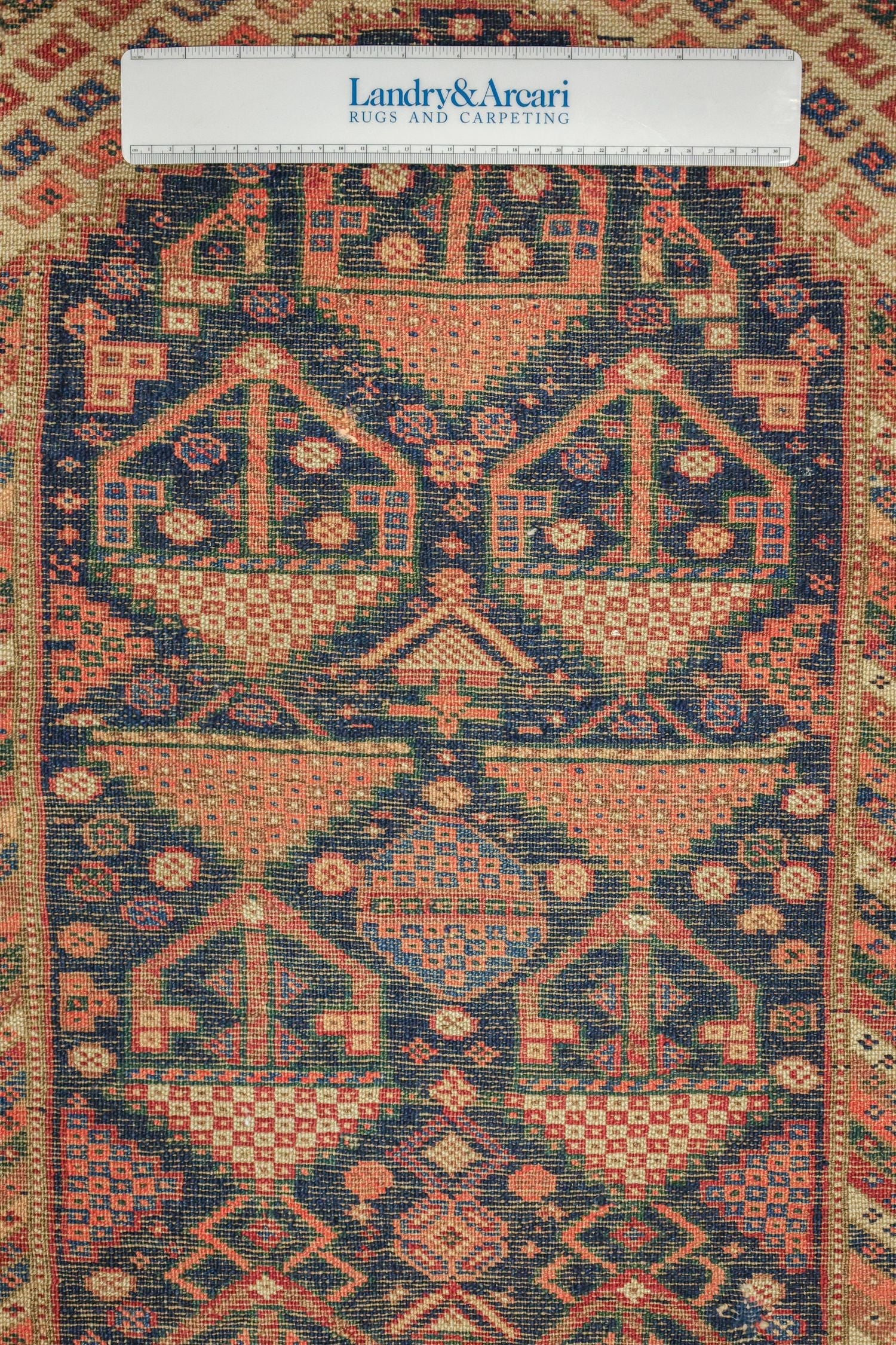 Antique Veramin Handwoven Tribal Rug, J69195