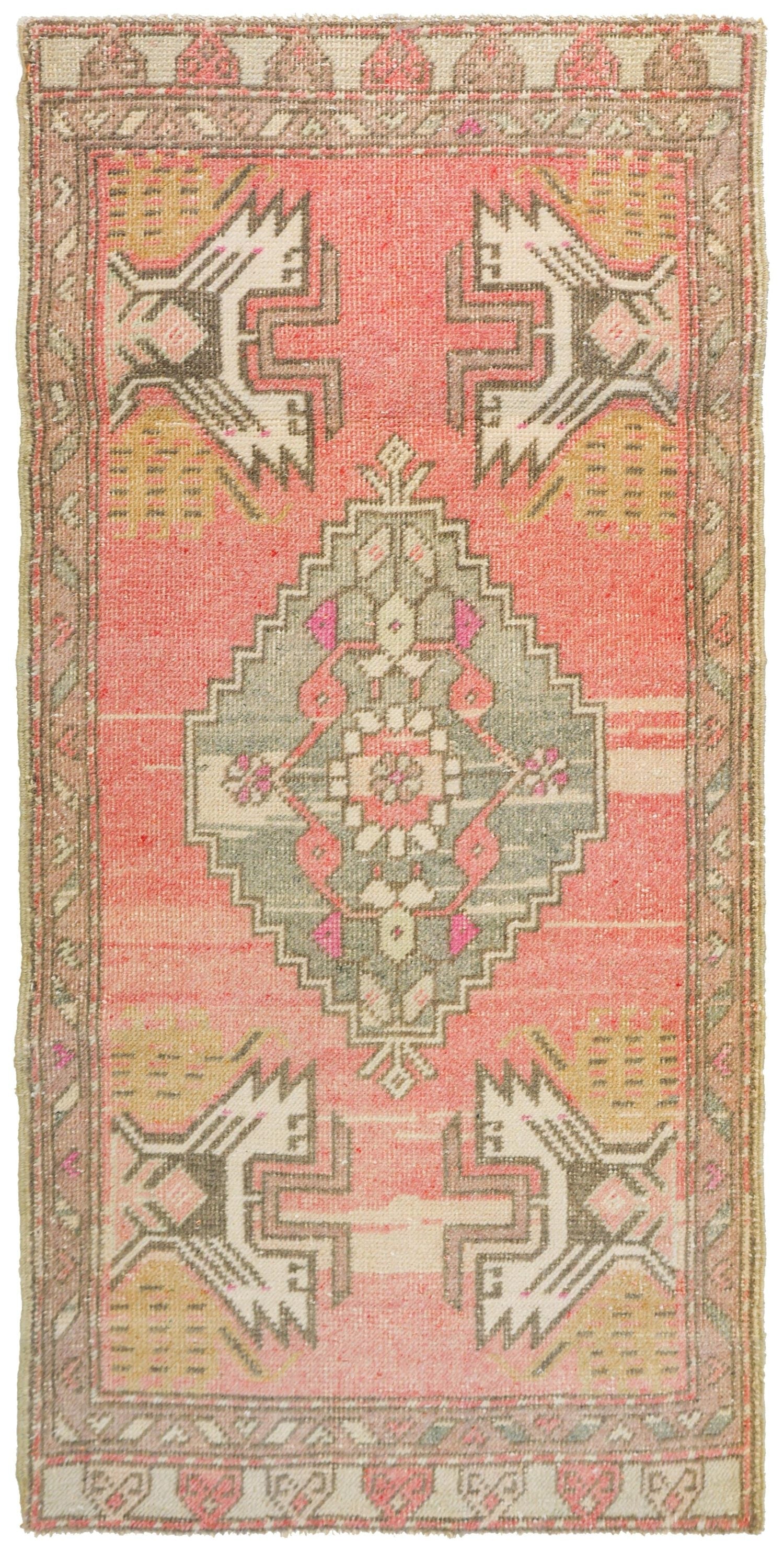 Vintage Yastik Handwoven Tribal Rug