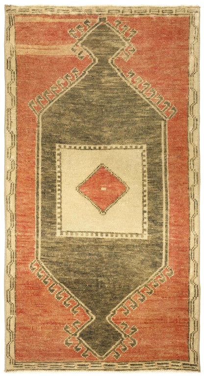 Vintage Yastik Handwoven Tribal Rug