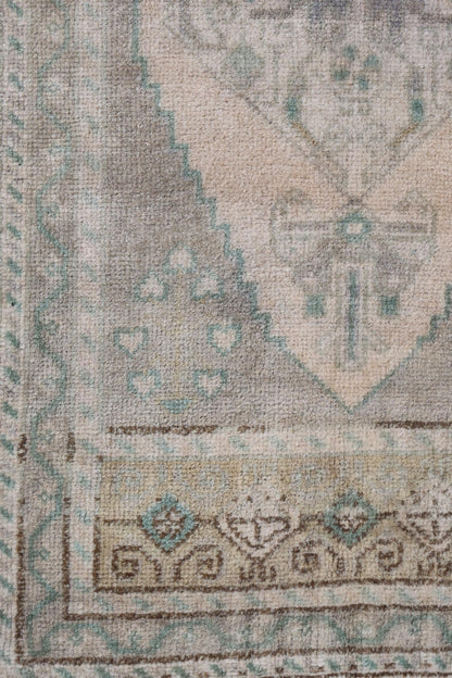 Vintage Yastik Handwoven Tribal Rug, J77871