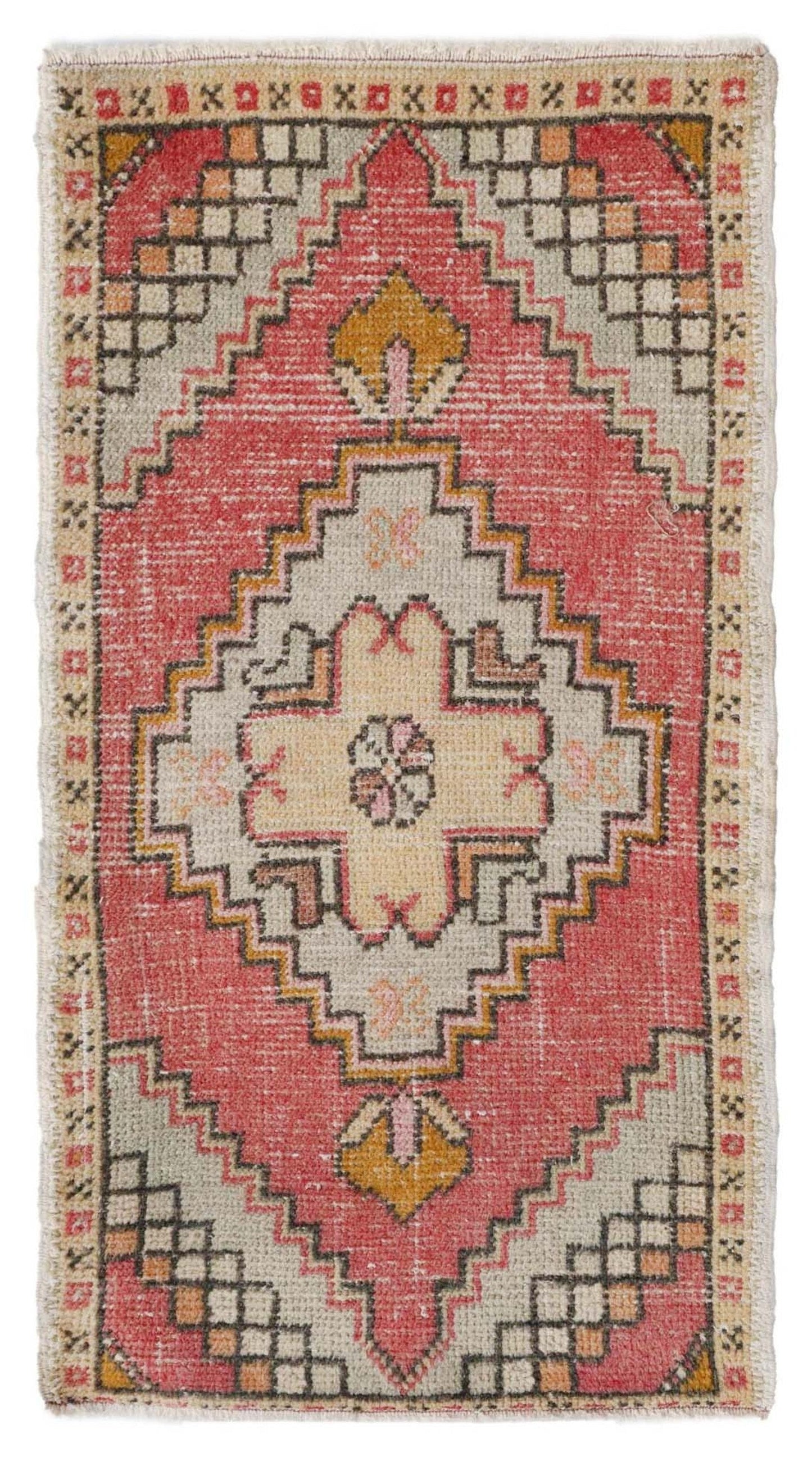 Vintage Yastik Handwoven Tribal Rug