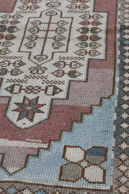 Vintage Yastik Handwoven Tribal Rug, J77959