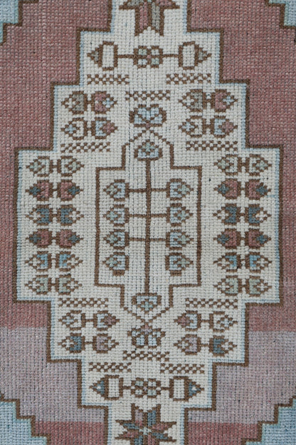 Vintage Yastik Handwoven Tribal Rug, J77959