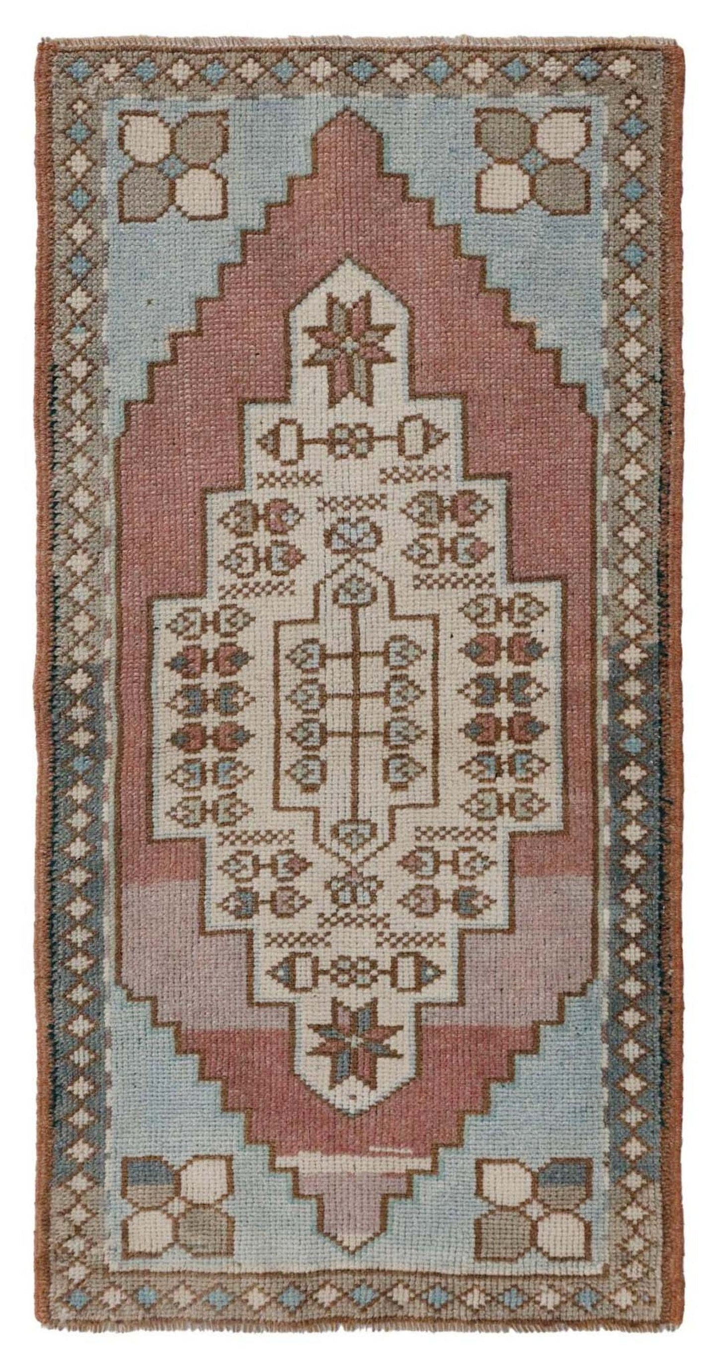 Vintage Yastik Handwoven Tribal Rug