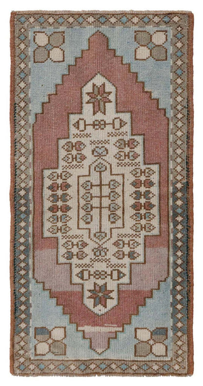 Vintage Yastik Handwoven Tribal Rug