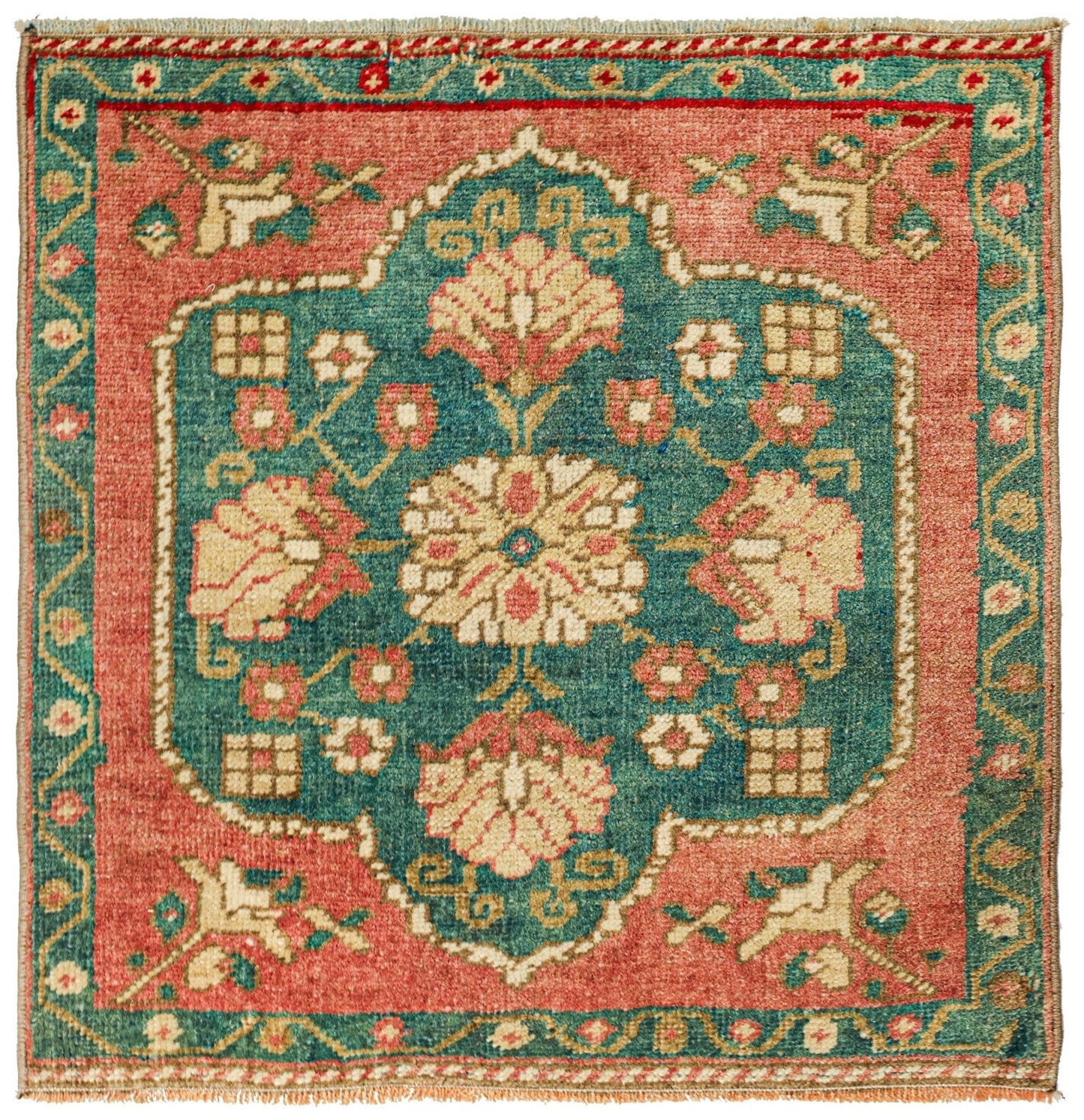 Vintage Yastik Handwoven Tribal Rug