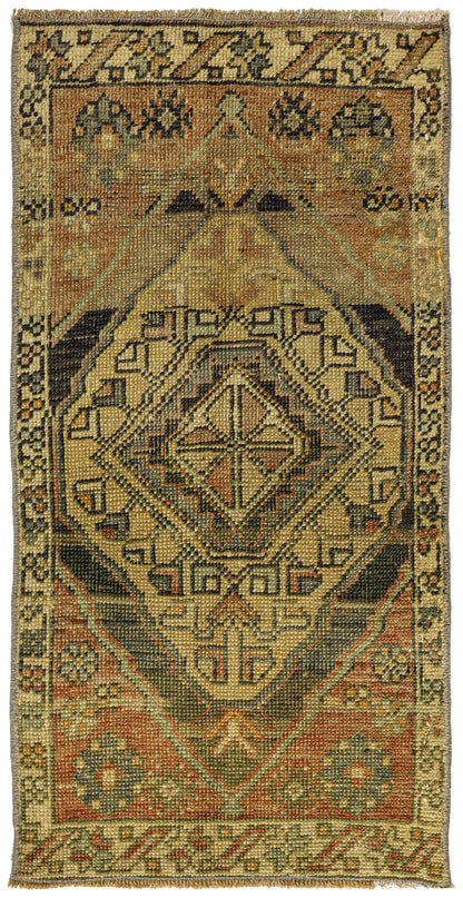 Vintage Yastik Handwoven Tribal Rug