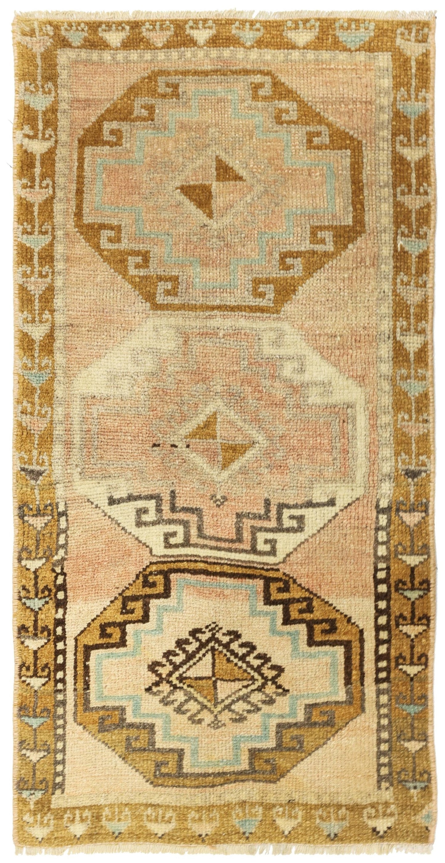 Vintage Yastik Handwoven Tribal Rug