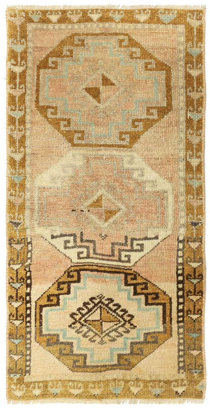 Vintage Yastik Handwoven Tribal Rug