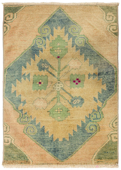 Vintage Yastik Handwoven Tribal Rug