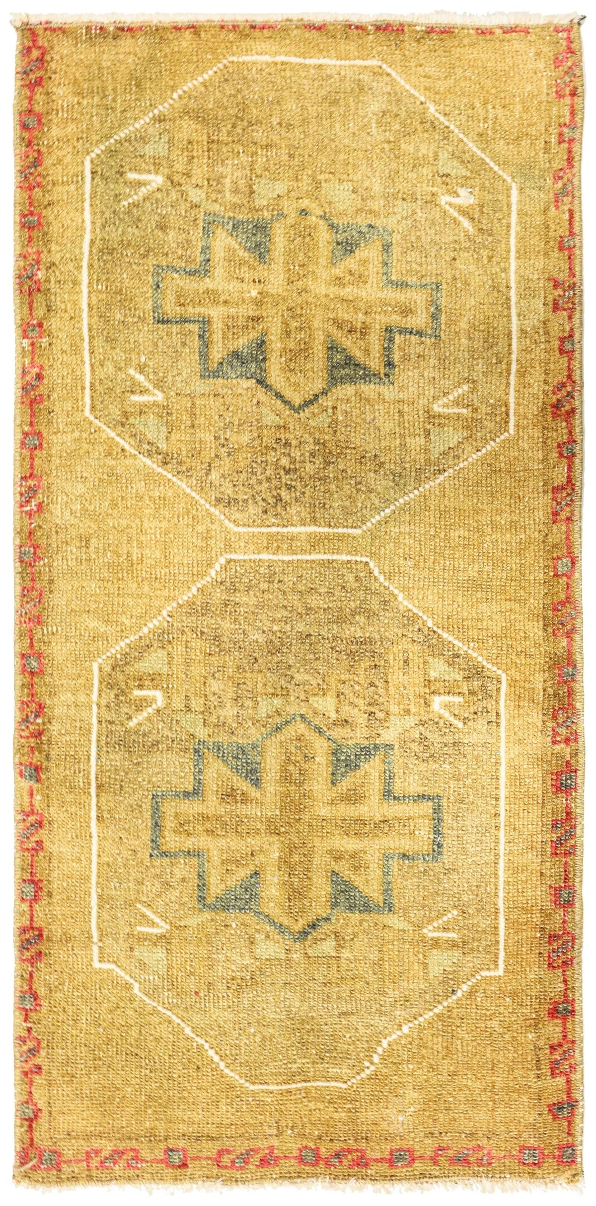 Vintage Yastik Handwoven Tribal Rug