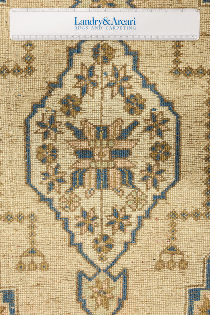 Vintage Yastik Handwoven Tribal Rug, J79005