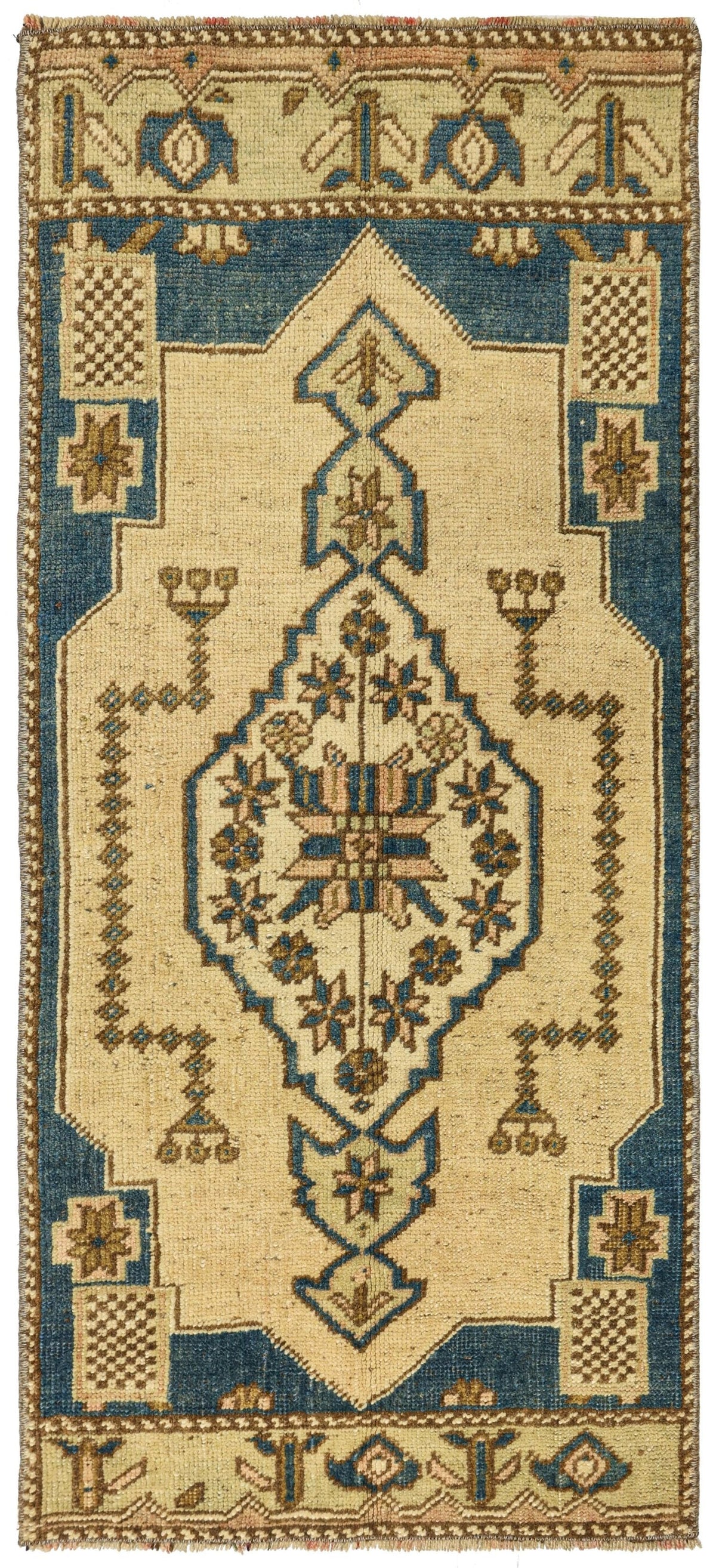 Vintage Yastik Handwoven Tribal Rug
