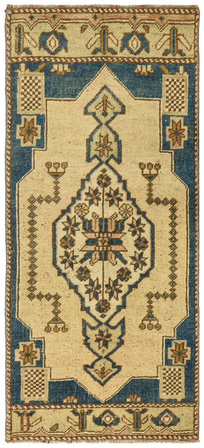 Vintage Yastik Handwoven Tribal Rug
