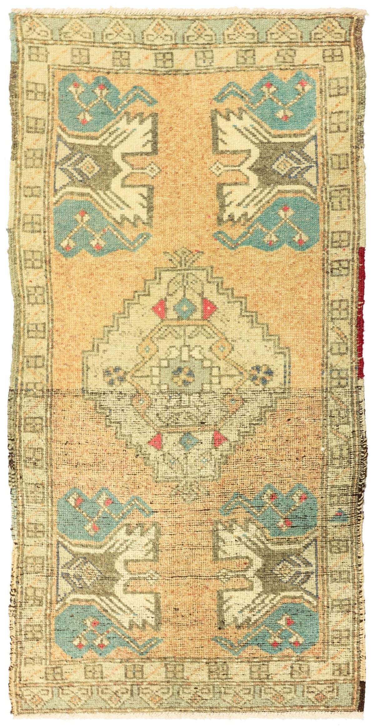 Vintage Yastik Handwoven Tribal Rug