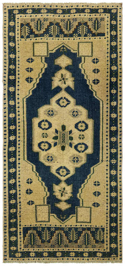 Vintage Yastik Handwoven Tribal Rug