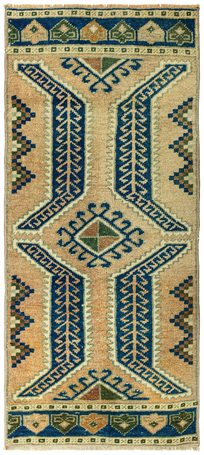 Vintage Yastik Handwoven Tribal Rug