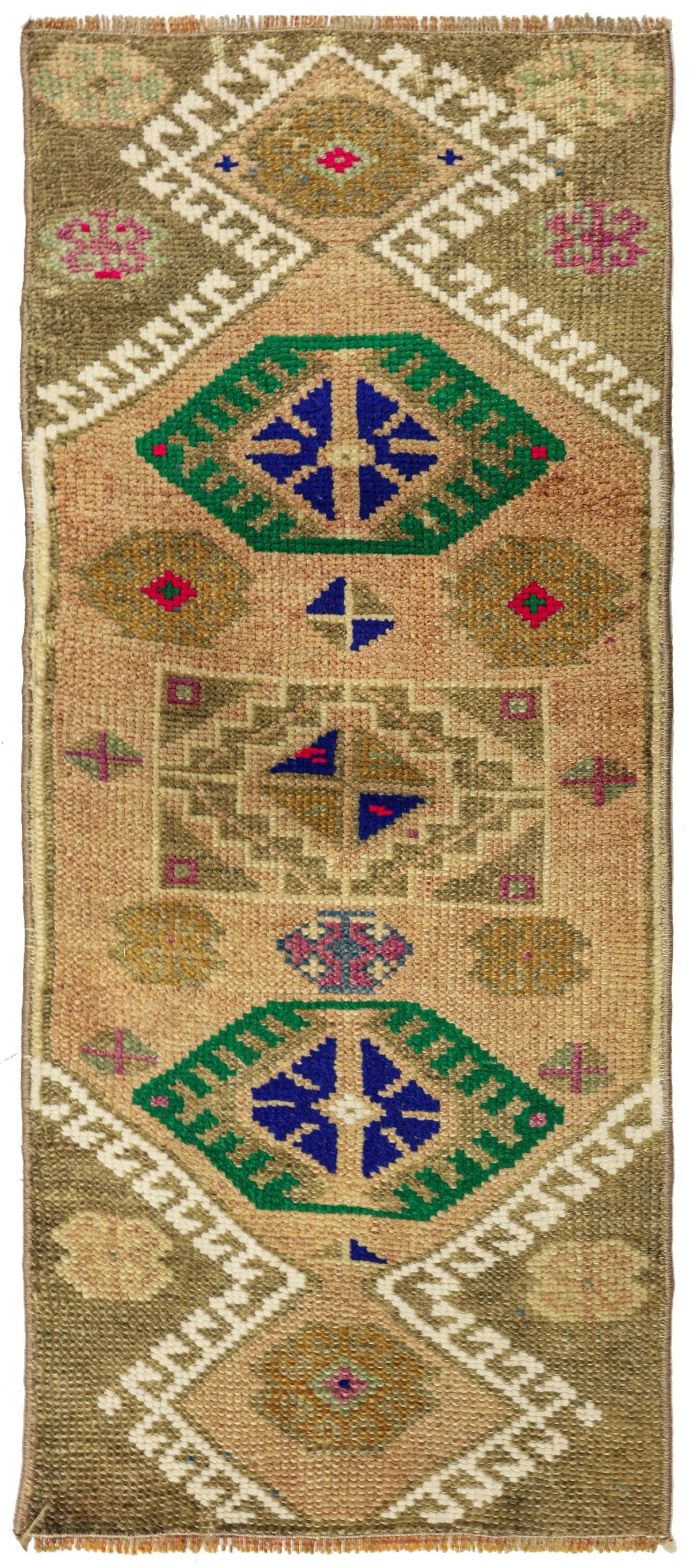 Vintage Yastik Handwoven Tribal Rug