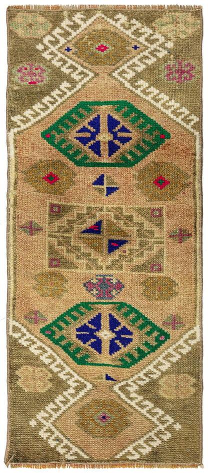 Vintage Yastik Handwoven Tribal Rug