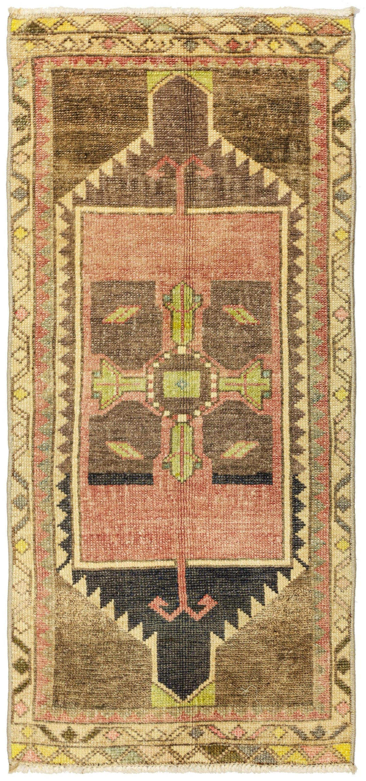 Vintage Yastik Handwoven Tribal Rug
