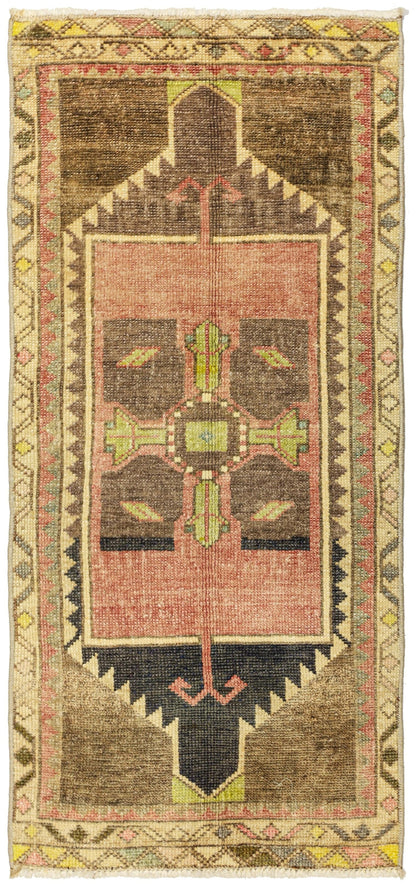 Vintage Yastik Handwoven Tribal Rug