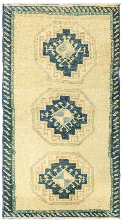 Vintage Yastik Handwoven Tribal Rug
