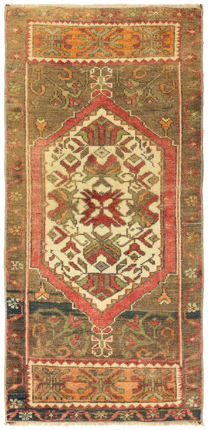Vintage Yastik Handwoven Tribal Rug