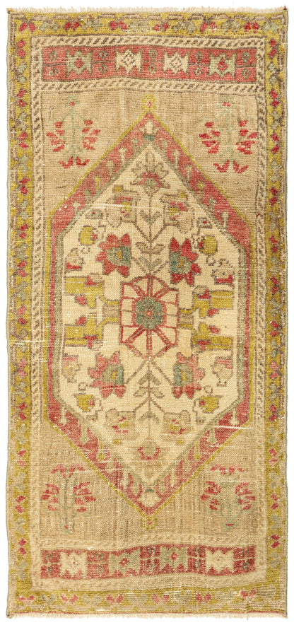 Vintage Yastik Handwoven Tribal Rug