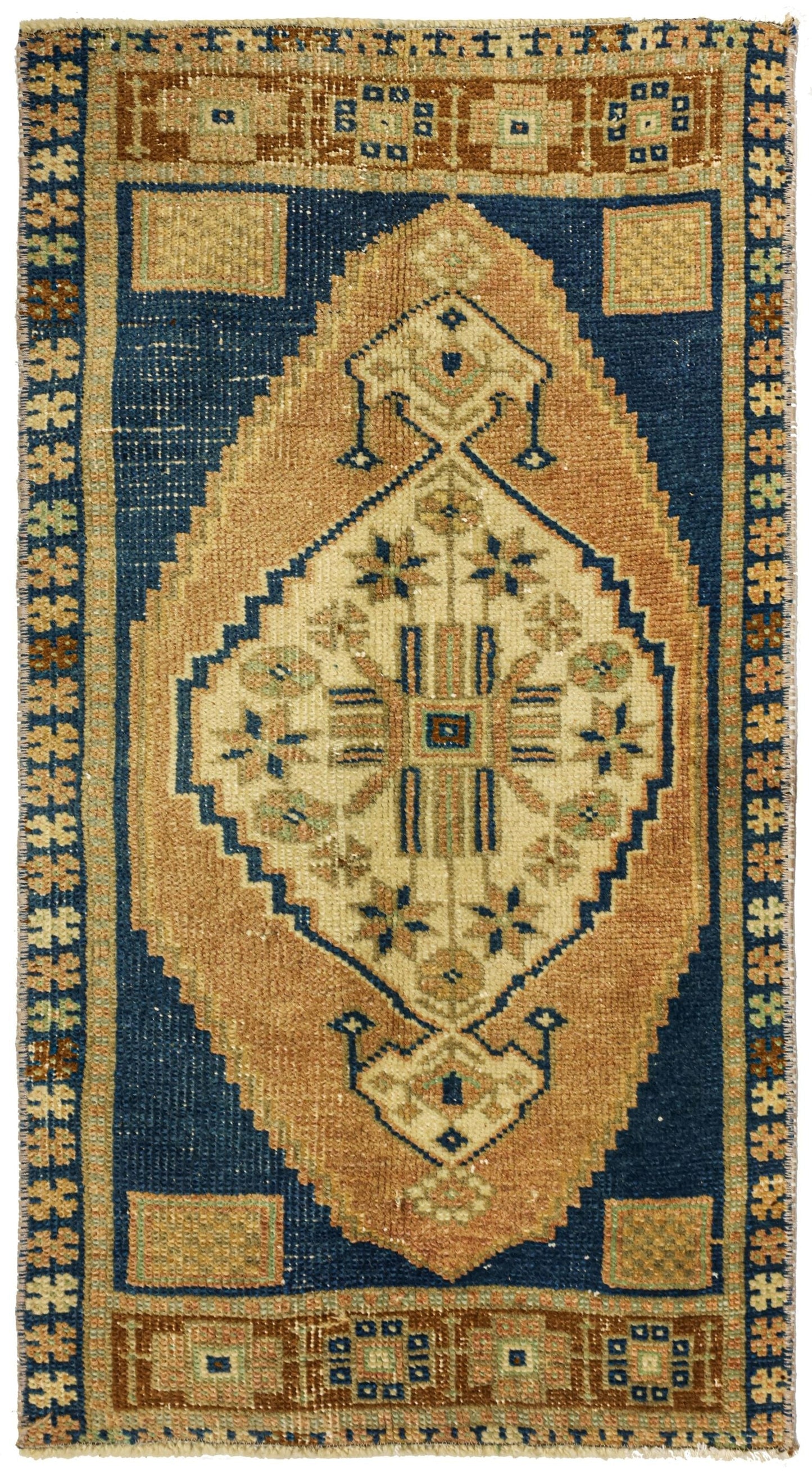 Vintage Yastik Handwoven Tribal Rug