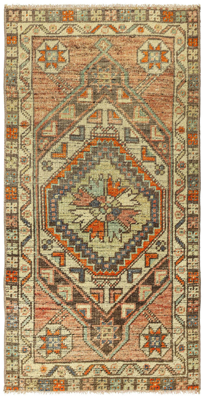 Vintage Yastik Handwoven Tribal Rug