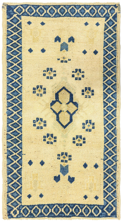 Vintage Yastik Handwoven Tribal Rug