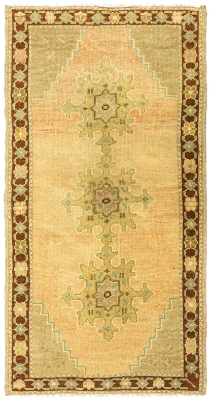 Vintage Yastik Handwoven Tribal Rug