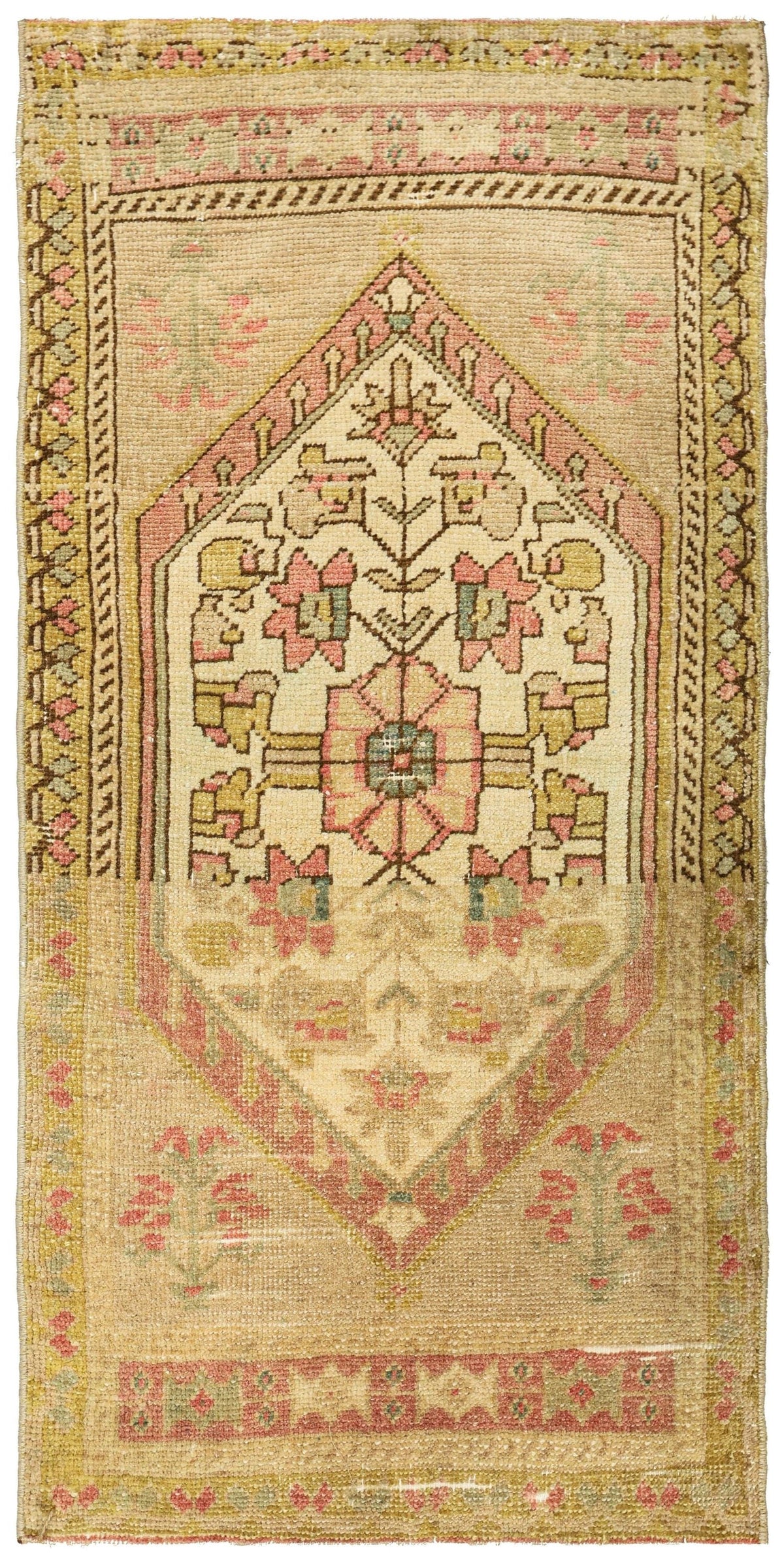 Vintage Yastik Handwoven Tribal Rug