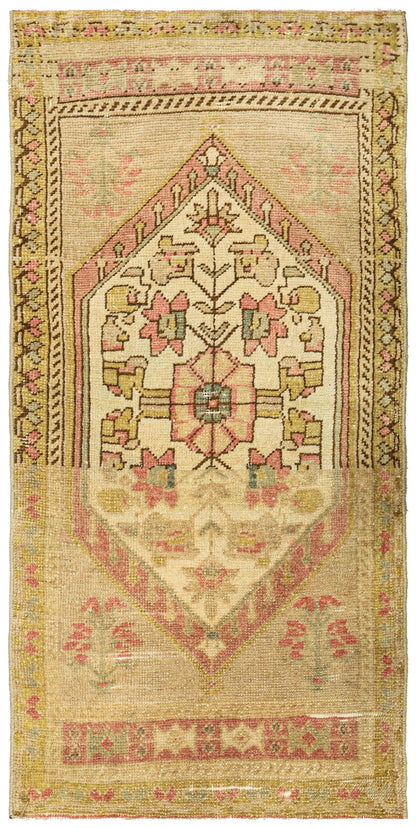 Vintage Yastik Handwoven Tribal Rug
