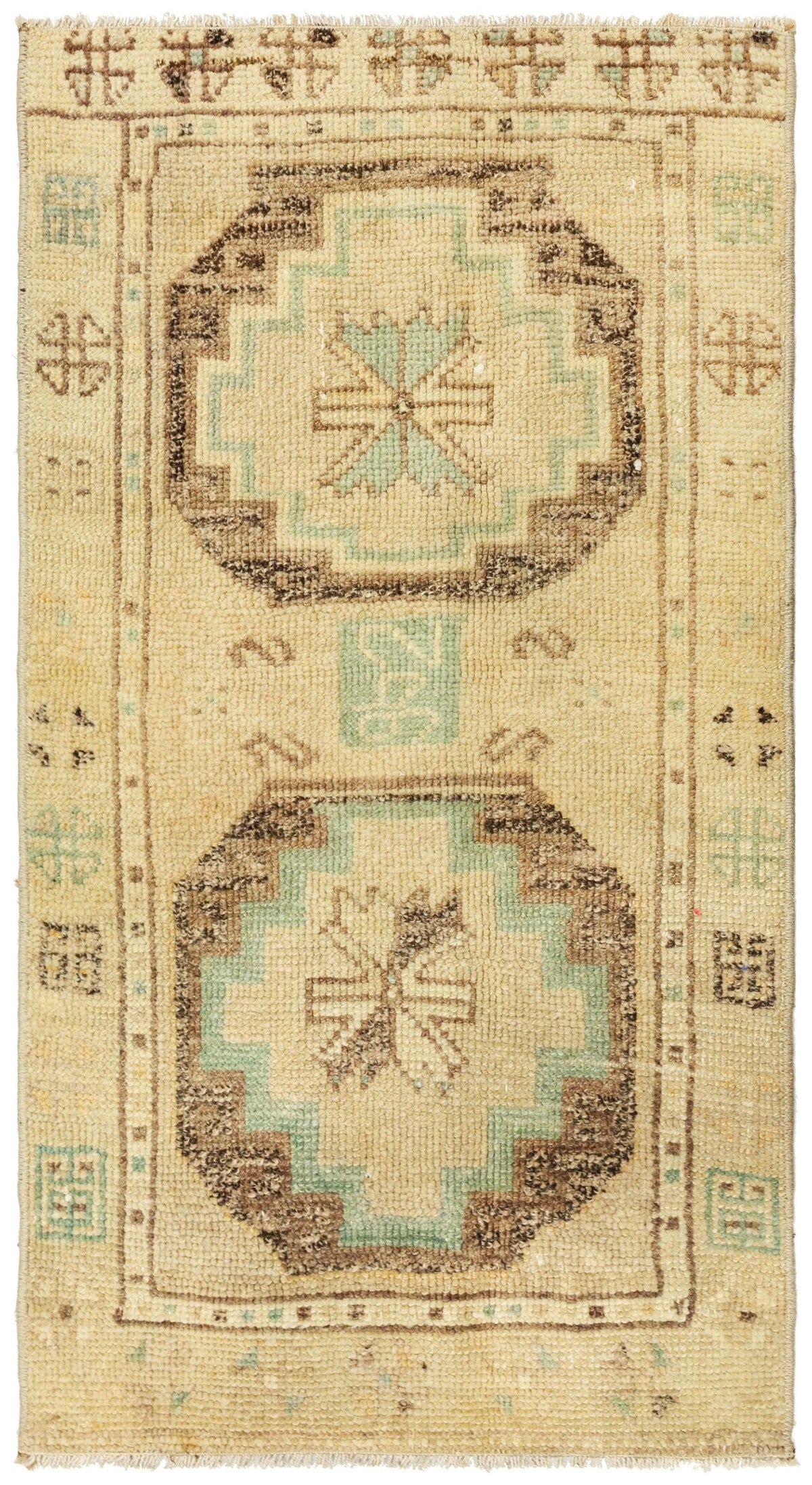 Vintage Yastik Handwoven Tribal Rug