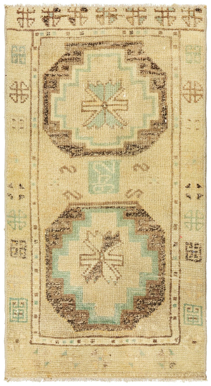 Vintage Yastik Handwoven Tribal Rug