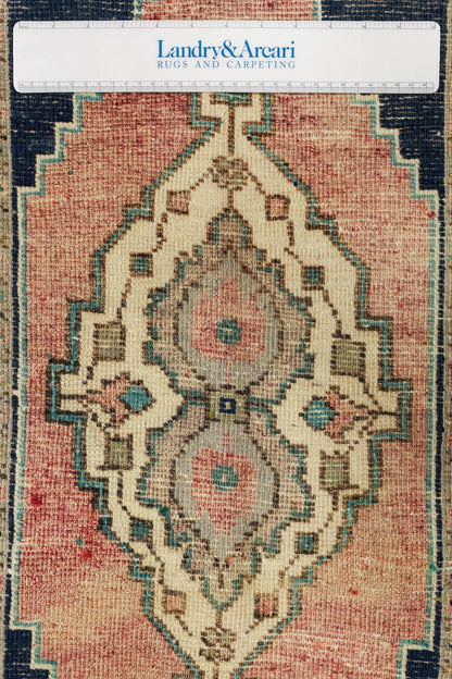 Vintage Yastik Handwoven Tribal Rug, J79072
