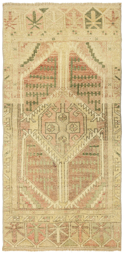 Vintage Yastik Handwoven Tribal Rug