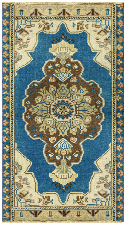Vintage Yastik Handwoven Tribal Rug