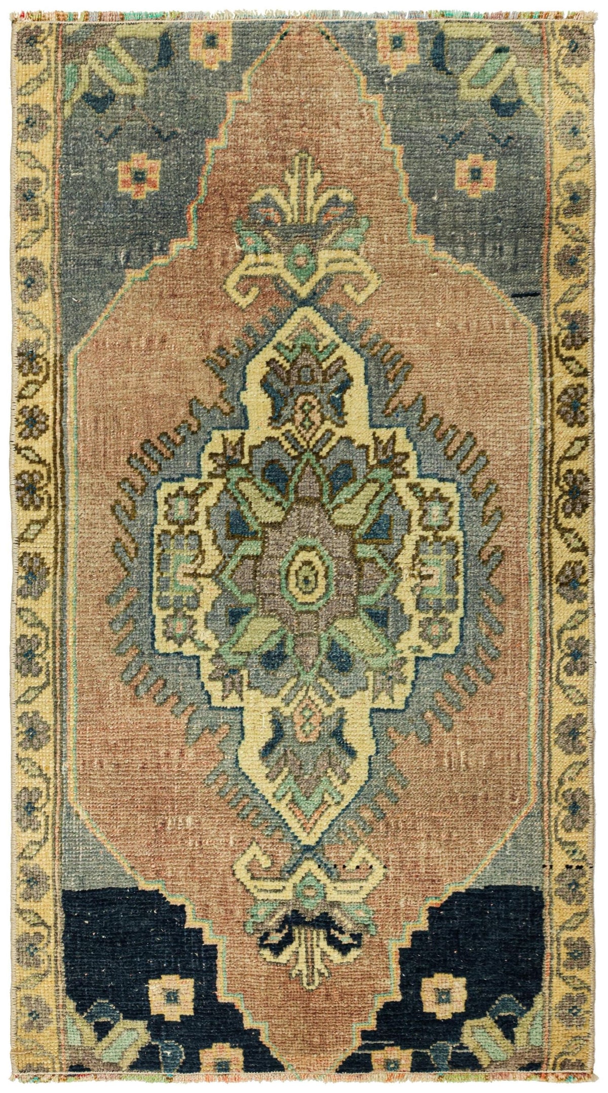 Vintage Yastik Handwoven Tribal Rug