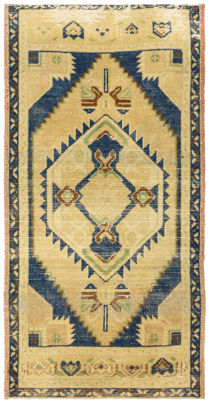 Vintage Yastik Handwoven Tribal Rug