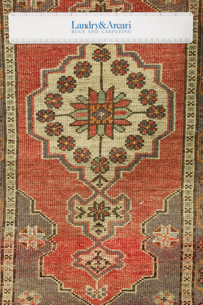 Vintage Yastik Handwoven Tribal Rug, J79082