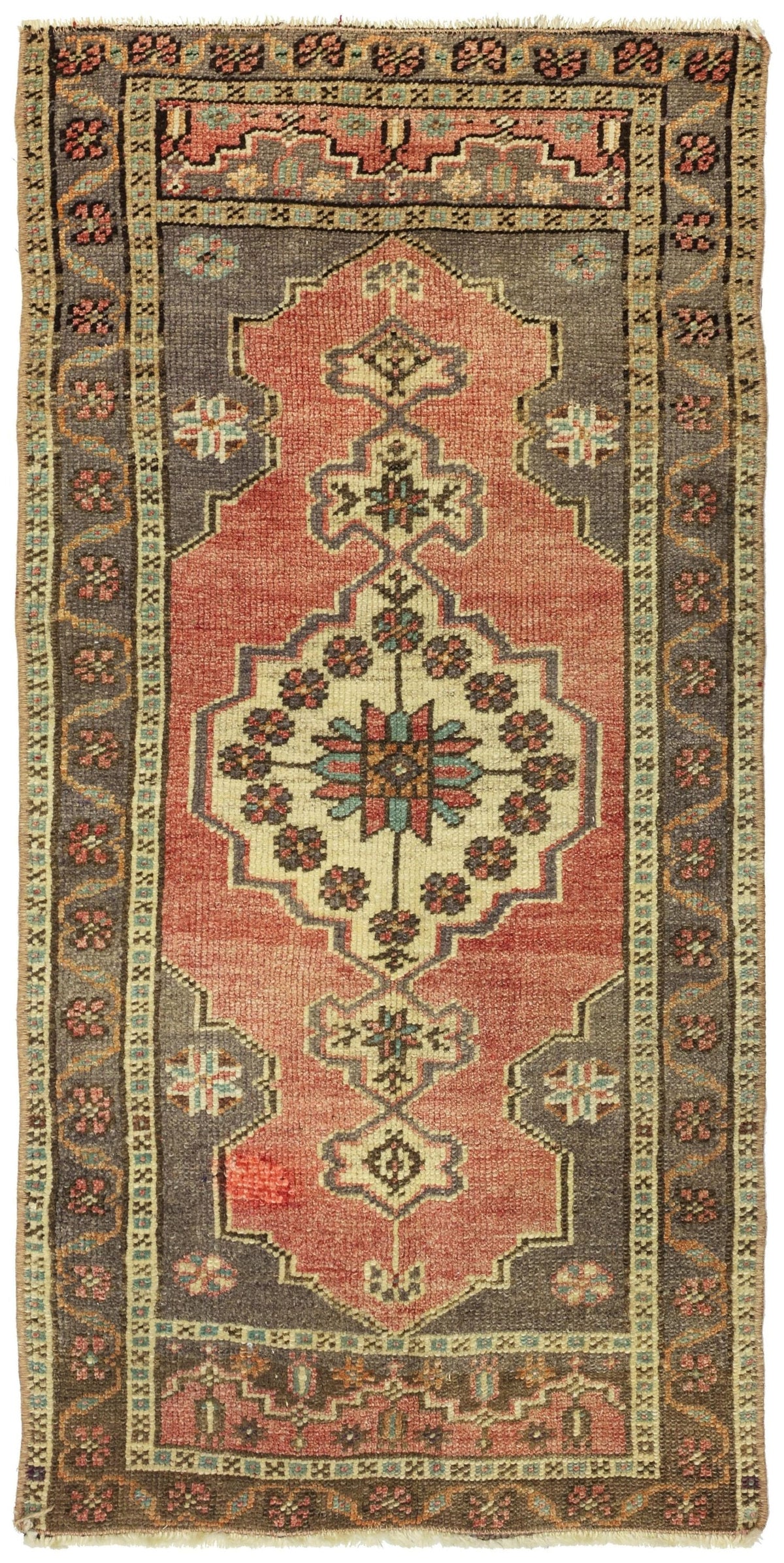 Vintage Yastik Handwoven Tribal Rug
