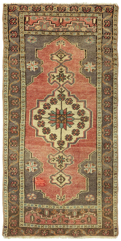Vintage Yastik Handwoven Tribal Rug