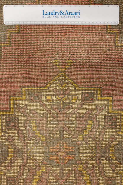 Vintage Yastik Handwoven Tribal Rug, J79084