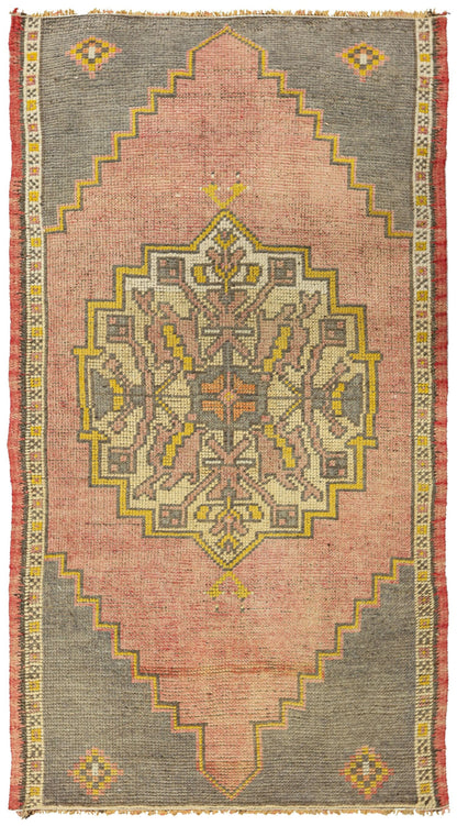 Vintage Yastik Handwoven Tribal Rug