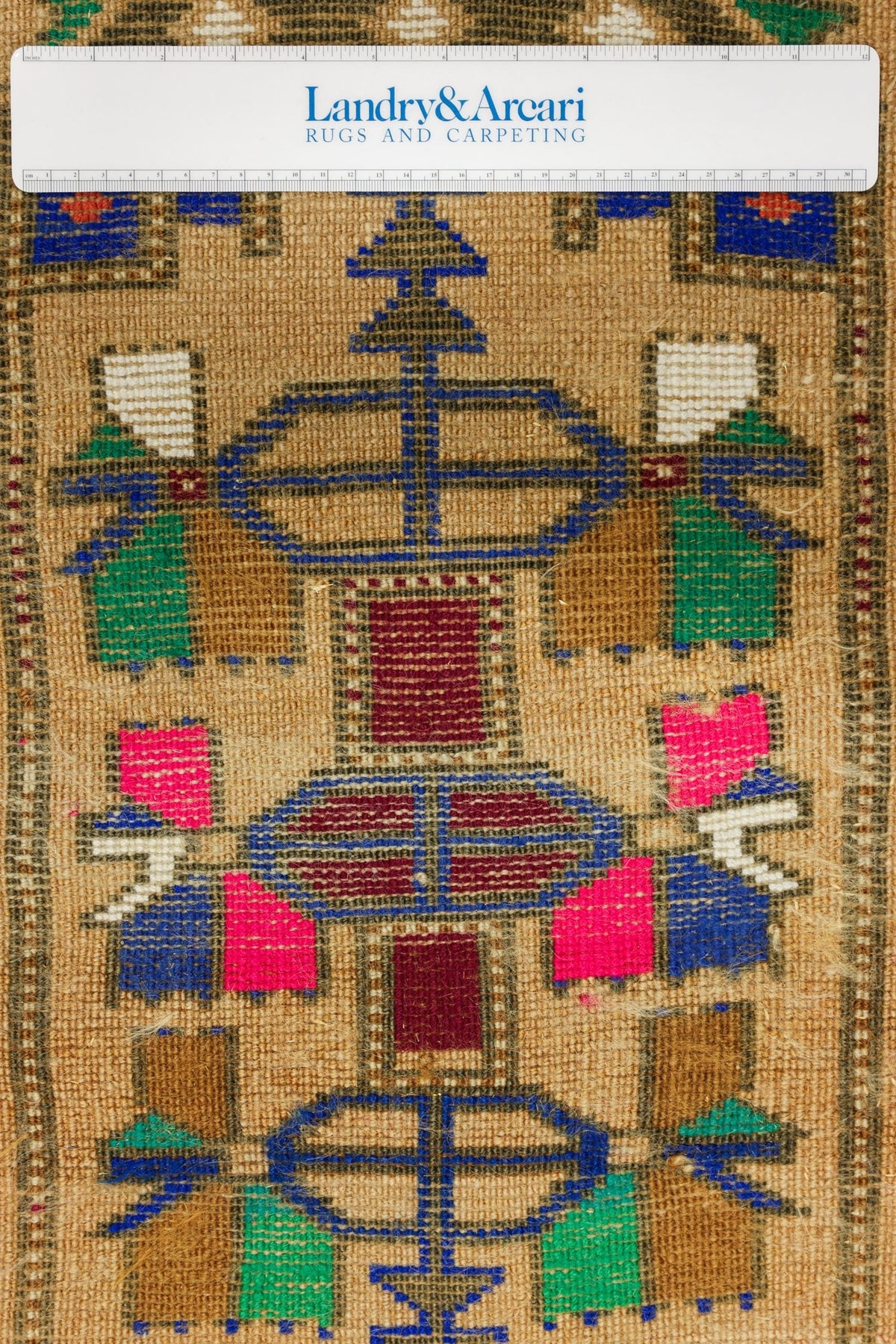 Vintage Yastik Handwoven Tribal Rug, J79090