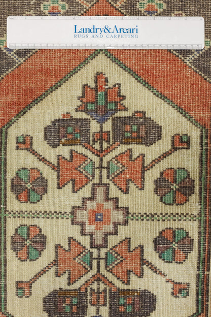 Vintage Yastik Handwoven Tribal Rug, J79091