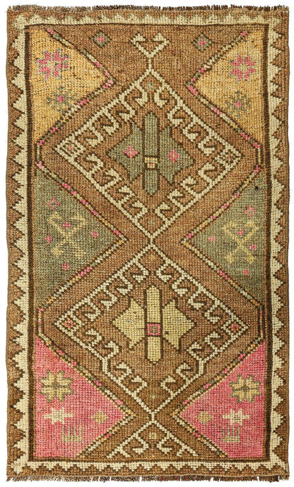 Vintage Yastik Handwoven Tribal Rug